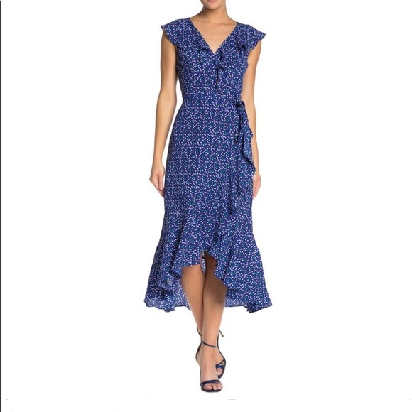 Max Studio Dresses & Skirts - Max Studio Ruffle Wrapped Midi Dress